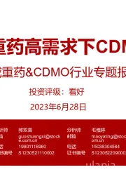 减重药&CDMO行业专题报告：看好减重药高需求下CDMO潜力