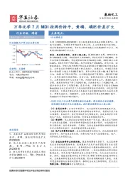基础化工行业周报：万华化学7月MDI挂牌价持平，黄磷、磷肥价差扩大