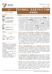 电子周观点：设备国产化+7月MR再迎催化