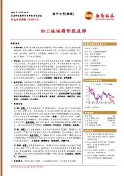 有色行业周报：加工板块将阶段反弹