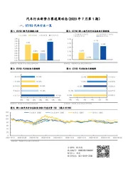 汽车行业新势力赛道周动态（2023年7月第1期）