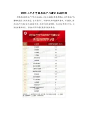 2023上半年中国房地产代建企业排行榜