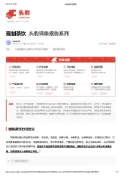 现制茶饮 头豹词条报告系列