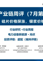 光伏产业链周评（7月第4周）：硅料、硅片价格探涨，银浆价格上行