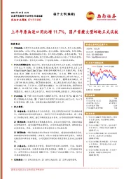 交运行业周报：上半年原油进口同比增11.7%，国产首艘大型邮轮正式试航