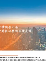 医药板块2023H1业绩预告汇总:板块分化显著,中药板块整体业绩亮眼