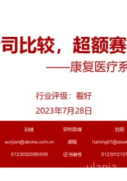 康复医疗系列报告之一：康复公司比较，超额赛道揭秘