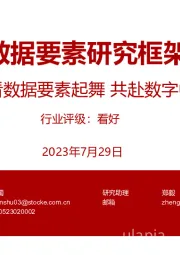 数据要素研究框架：且看数据要素起舞 共赴数字中国盛宴