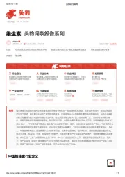 维生素 头豹词条报告系列