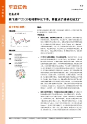 电子行业点评:英飞凌FY23Q3毛利率环比下滑,将重点扩建碳化硅工厂