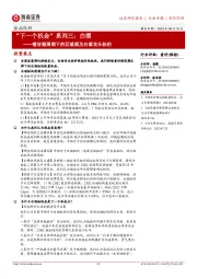 食品饮料行业专题：“下一个机会”系列三：白酒-看好顺周期下的区域酒及白酒龙头标的