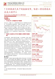 电力设备与新能源行业周观察:7月新能源汽车产销数据发布,哈密—重庆特高压直流工程开工