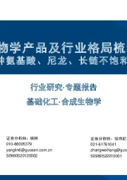 合成生物学产品及行业格局梳理(一):小品种氨基酸、尼龙、长链不饱和脂肪酸