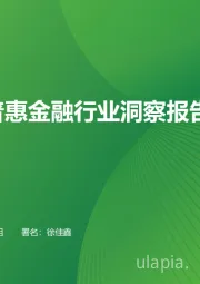 中国普惠金融行业洞察报告