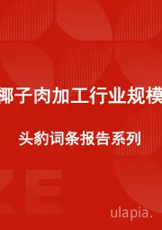 椰子肉加工行业规模 头豹词条报告系列