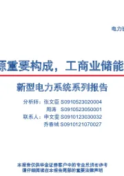 新型电力系统系列报告：分布式能源重要构成，工商业储能需求旺盛