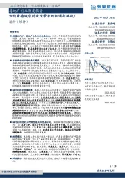 房地产行业深度报告:如何看待城中村改造带来的机遇与挑战?