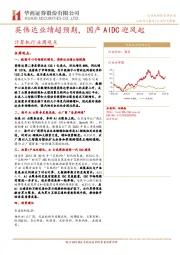 计算机行业周观点：英伟达业绩超预期，国产AIDC迎风起