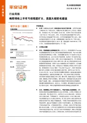 电力设备及新能源行业周报:梅耶博格上半年亏损程度扩大,美国大储装机提速