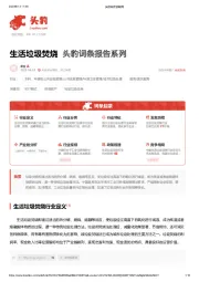 生活垃圾焚烧 头豹词条报告系列