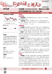 有色金属行业周报：国内利好政策提振基本金属，锂盐厂出货压力增加