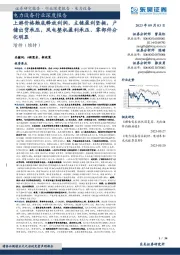 电力设备行业深度报告:上游价格触底释放利润,主链盈利坚挺,户储出货承压,风电整机盈利承压、零部件分化明显