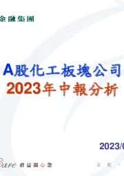 A股化工板块公司2023年中报分析