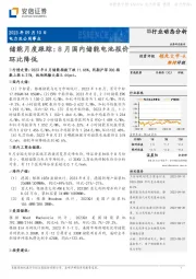 电力及公用事业：储能月度跟踪：8月国内储能电池报价环比降低