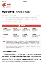 多渠道营销中枢 头豹词条报告系列