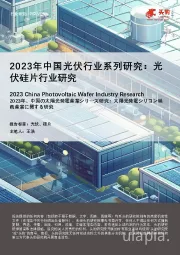 2023年中国光伏行业系列研究：光伏硅片行业研究