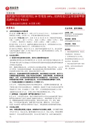 交通运输行业周报（9月第3周）：国庆国内日均航班同比19年增加18%，招商轮船订全球首艘甲醇双燃料动力VLCC