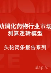 中国助消化药物行业市场规模测算逻辑模型 头豹词条报告系列