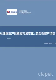 银行行业深度研究：从理财资产配置窥市场变化：流动性资产增配