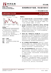 有色金属行业月报：美联储释放信号偏鹰，贵金属价格承压