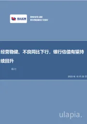 银行行业周报：经营稳健、不良同比下行，银行估值有望持续回升