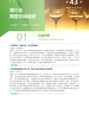 酒行业周度市场观察第43周