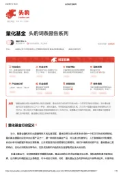 量化基金 头豹词条报告系列