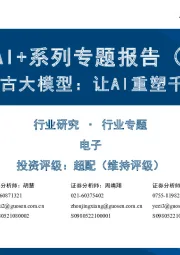 电子AI+系列专题报告（五）：华为盘古大模型：让AI重塑千行百业