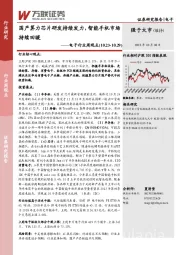 电子行业周观点：国产算力芯片研发持续发力，智能手机市场持续回暖