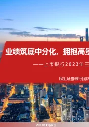 上市银行2023年三季报业绩综述：业绩筑底中分化，拥抱高景气个体