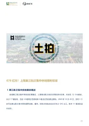 房地产行业：676亿元！上海第三批次集中供地顺利收官