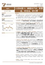 人形机器人：颠覆性产品，新赛道、新高地、新引擎