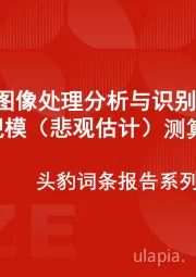 中国图像处理分析与识别技术行业市场规模（悲观估计）测算逻辑模型