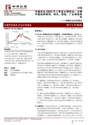 传媒行业分析报告：传媒板块2023年三季报业绩综述：业绩回暖趋势维持，游戏、影视、广告增速较快