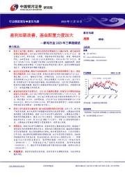 家电行业2023年三季报综述：盈利如期改善，基金配置力度加大