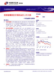 有色金属行业周报：美联储鹰派发言难阻金价上行大势