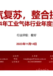 2024年工业气体行业年度投资策略：景气复苏，整合提速