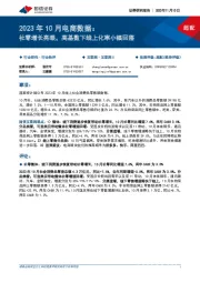 2023年10月电商数据:社零增长亮眼,高基数下线上化率小幅回落