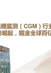 连续血糖监测（ CGM）行业深度：国产加速崛起，掘金全球百亿美元市场