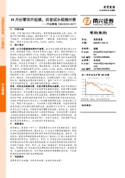 商贸零售行业周报：10月社零回升延续，抖音试水视频付费